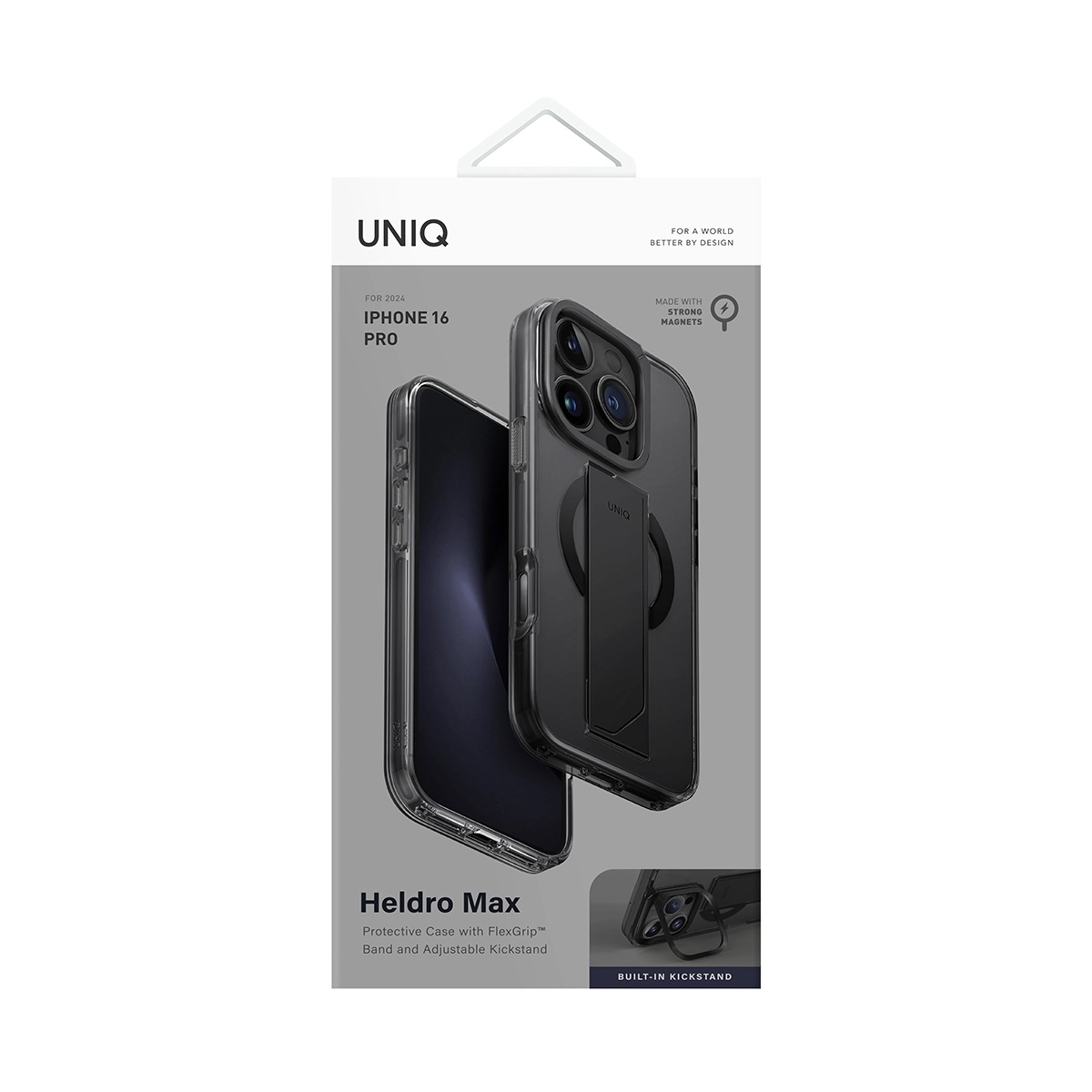 Foto 6 pulgar | Funda Para Iphone 16 Pro Humo Heldro Max (magclick™) De Uniq