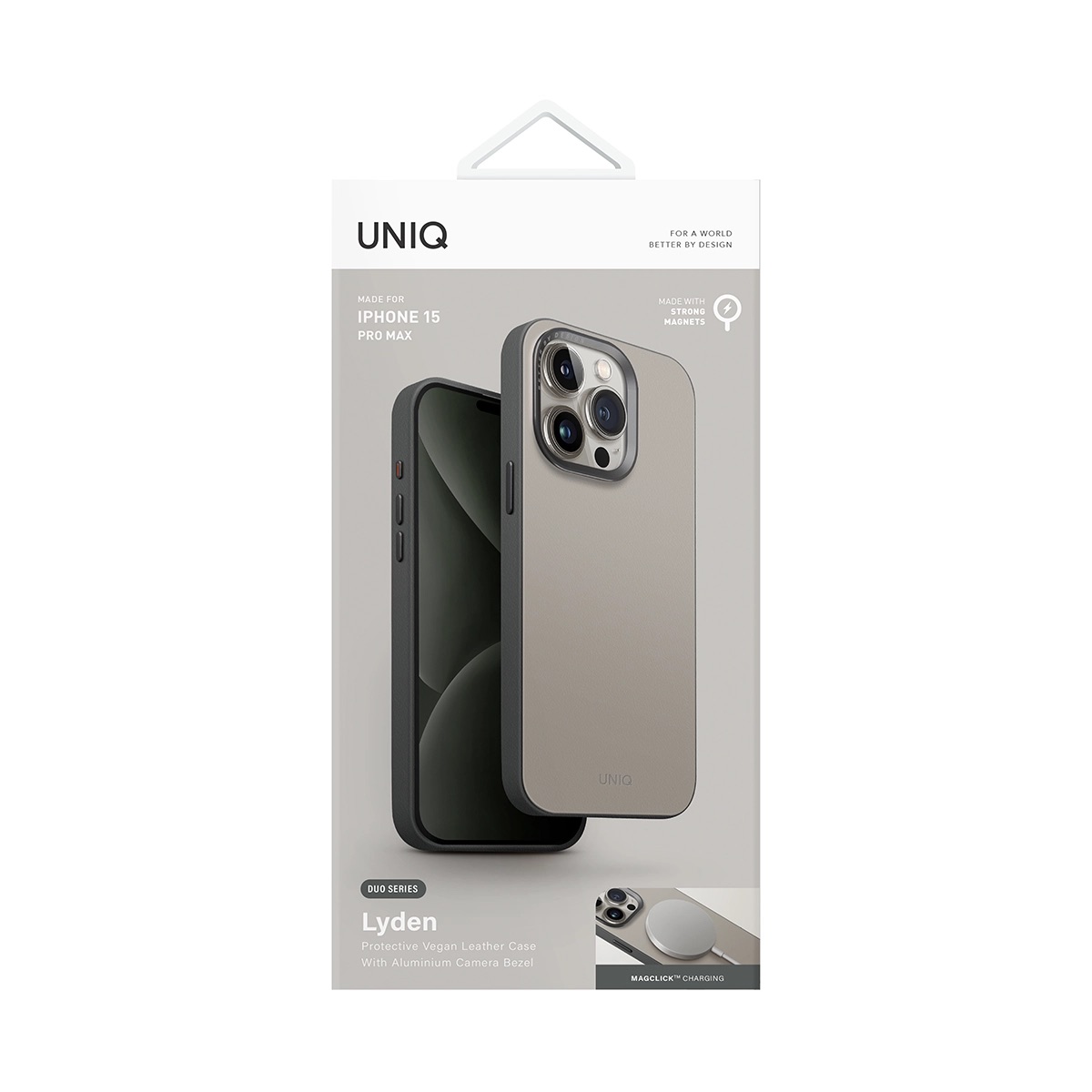 Foto 5 pulgar | Funda Para Iphone 15 Pro Max Marfíl | Verde Liquen Lyden Duo (magclick™) De Uniq