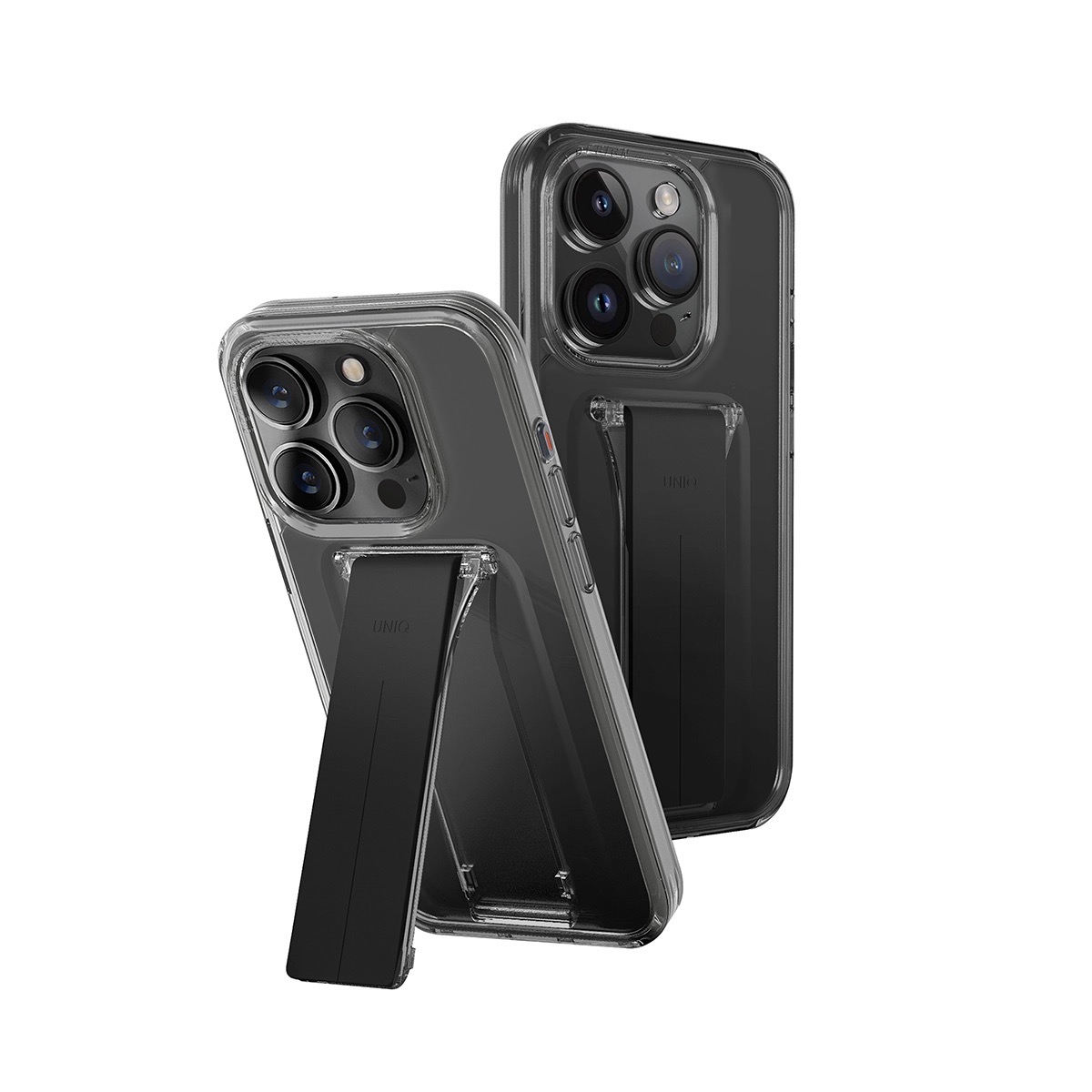Foto 2 pulgar | Funda Para Iphone 15 Pro Humo Heldro Mount+ De Uniq