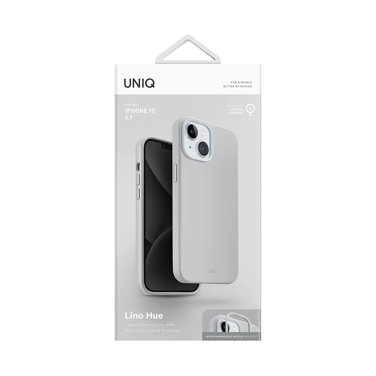 Foto 6 pulgar | Funda para IPhone 15 Uniq Magsafe Silicón Premium Híbrida
