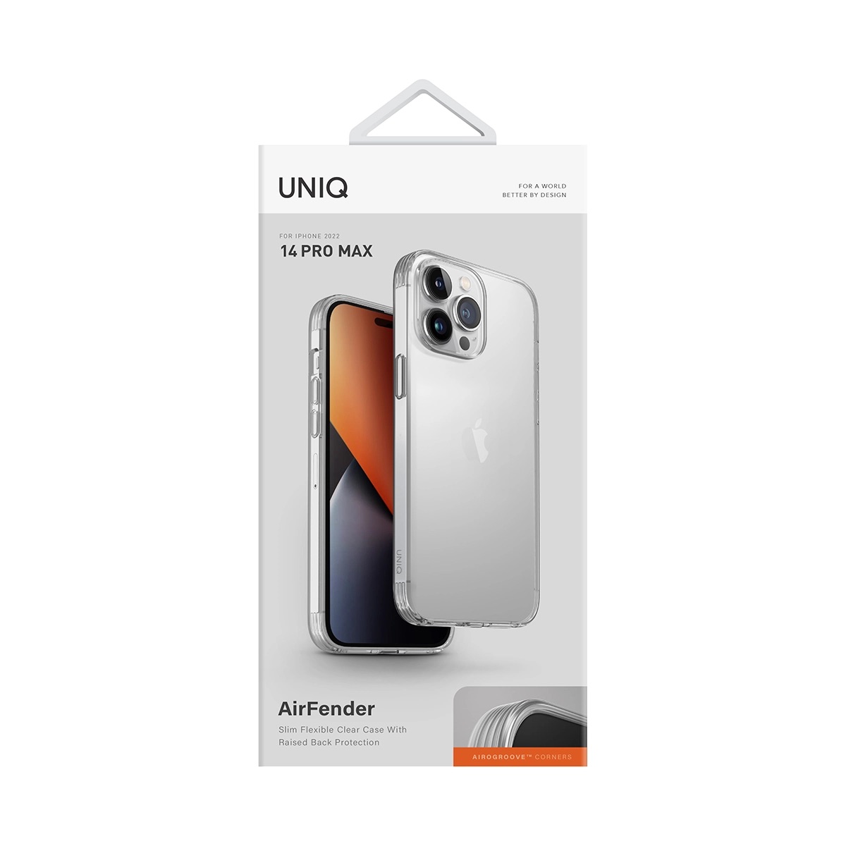 Foto 6 pulgar | Funda UNIQ AirFender Transparente para iPhone 14 Pro Max