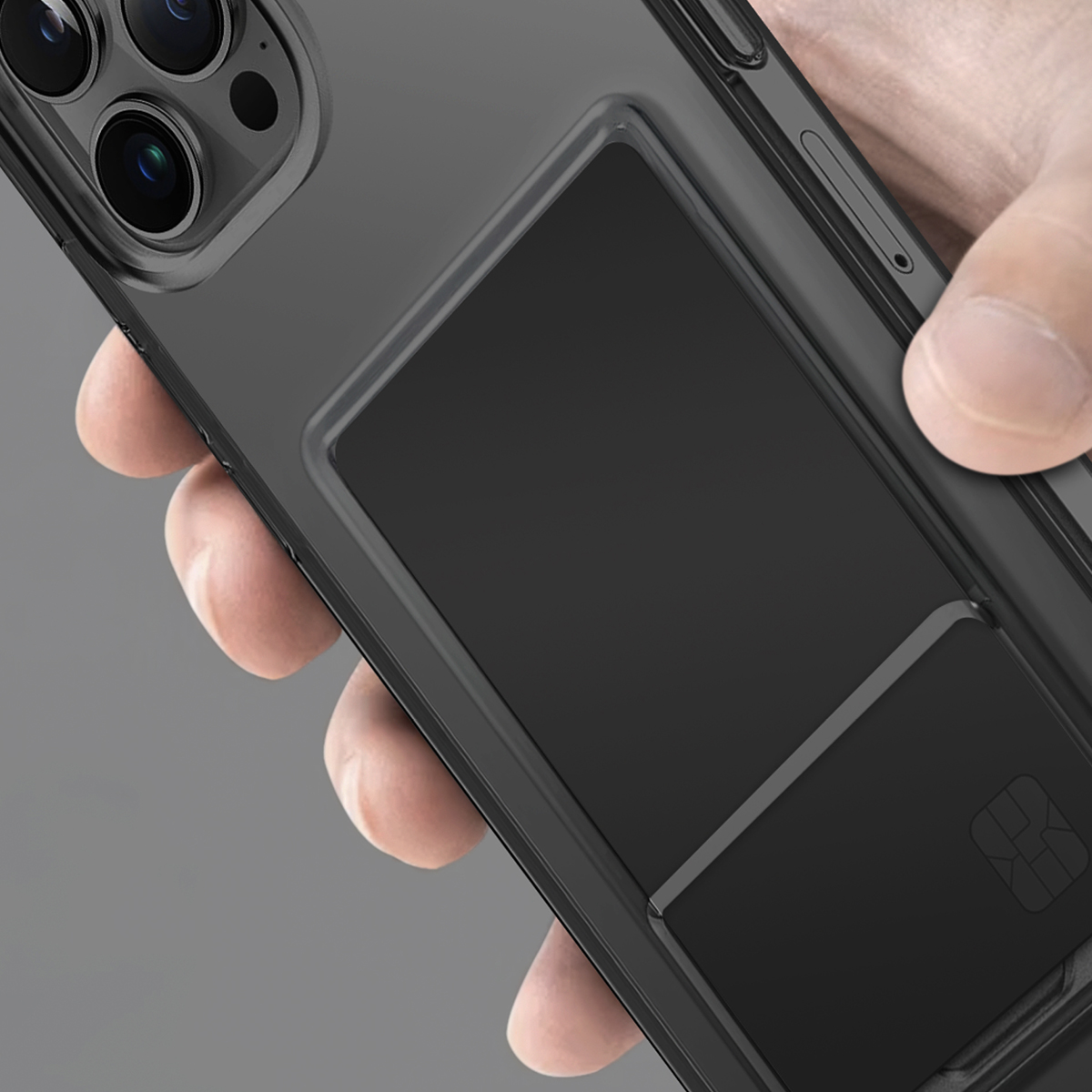 Foto 4 pulgar | Funda para iPhone 15 Uniq Transparente Con Tarjetero