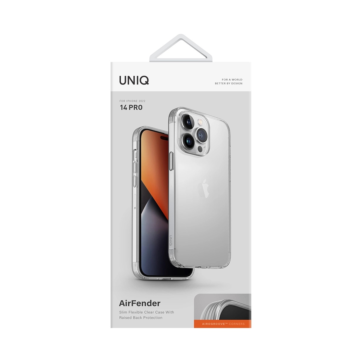 Foto 6 pulgar | Funda UNIQ AirFender para iPhone 14 Pro Transparente
