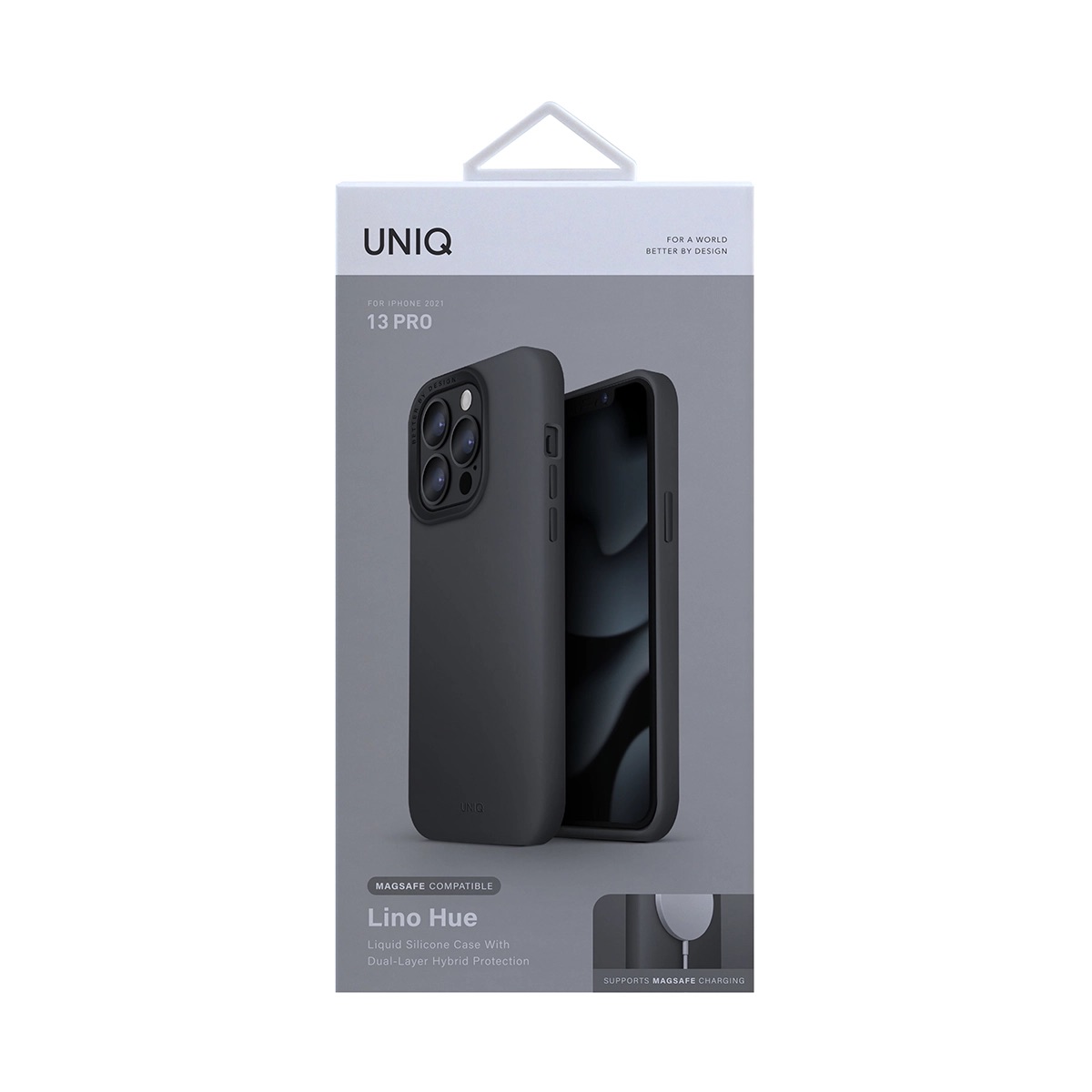 Foto 5 pulgar | Funda UNIQ Lino (Magclick) para iPhone 13 Pro Magsafe