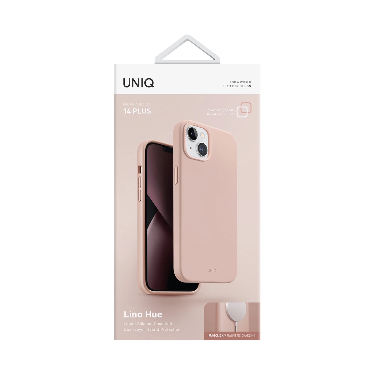 Foto 6 pulgar | Funda para iPhone 14 Plus Magsafe Silicón Premium Híbrida