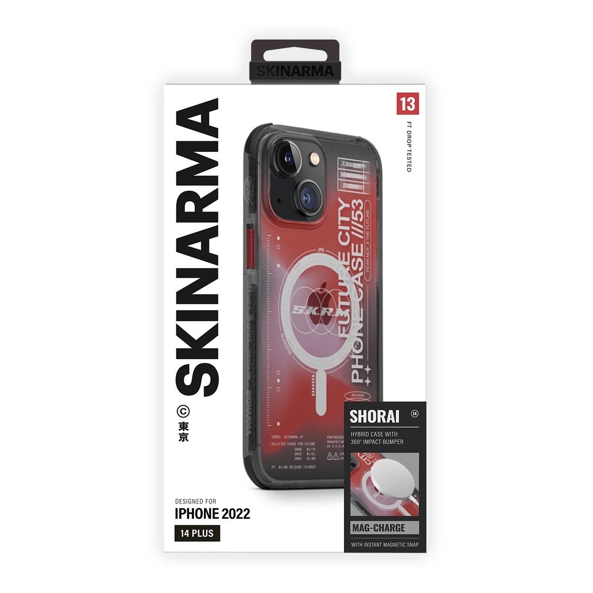 Foto 5 | Funda para iPhone 14 Rojo Shorai Skinarma