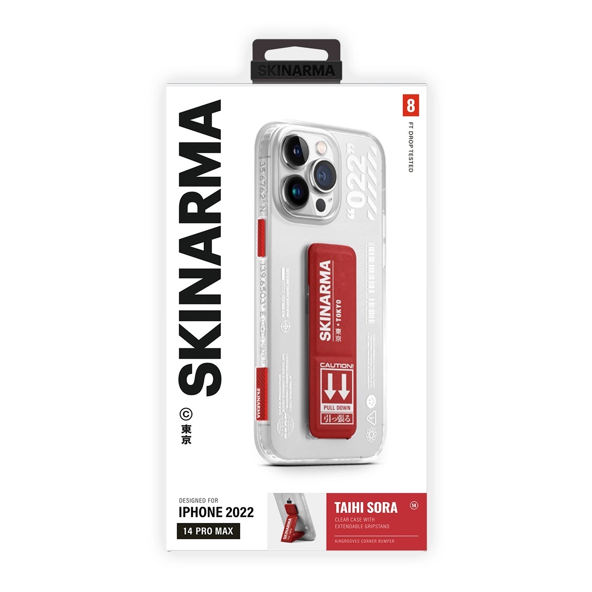 Foto 6 pulgar | Funda para iPhone 14 Pro Max Rojo Taihi Sora Skinarma