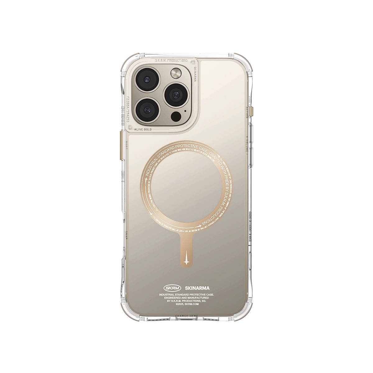 Foto 3 pulgar | Funda para Iphone 16 Pro Max Skinarma Champagne Saido
