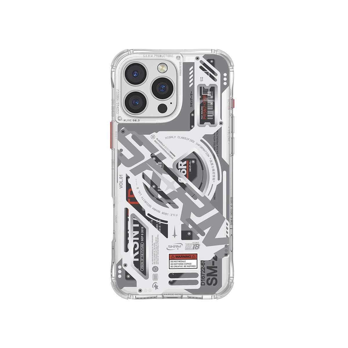 Foto 3 pulgar | Funda Para Iphone 16 Pro Max Skinarma Transparente