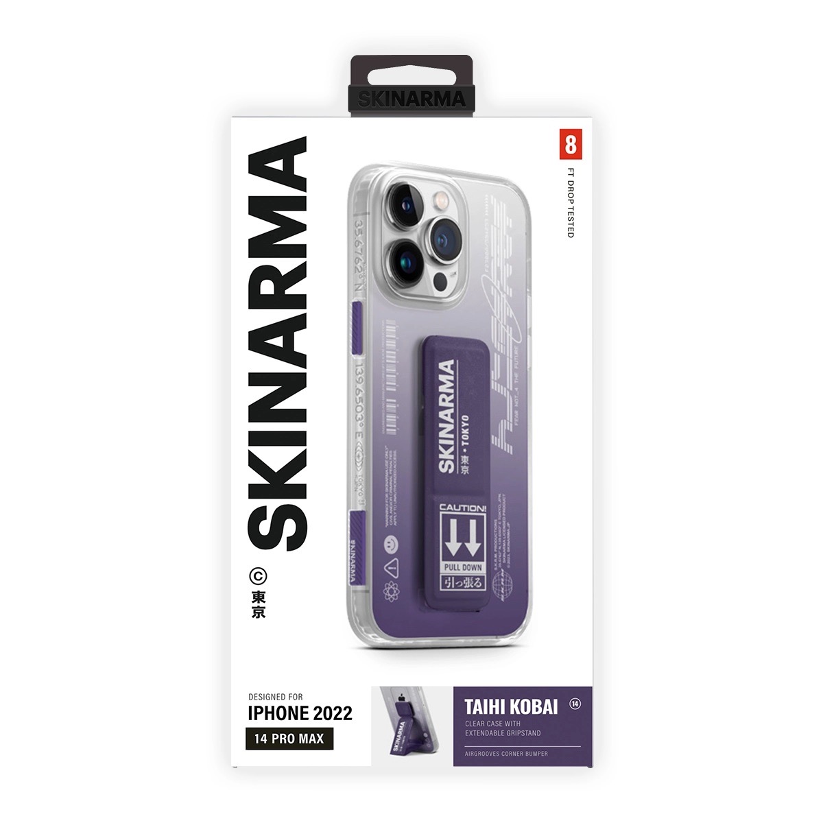 Foto 5 pulgar | Funda para iPhone 14 Pro Max Morado Taihi Kobai Skinarma