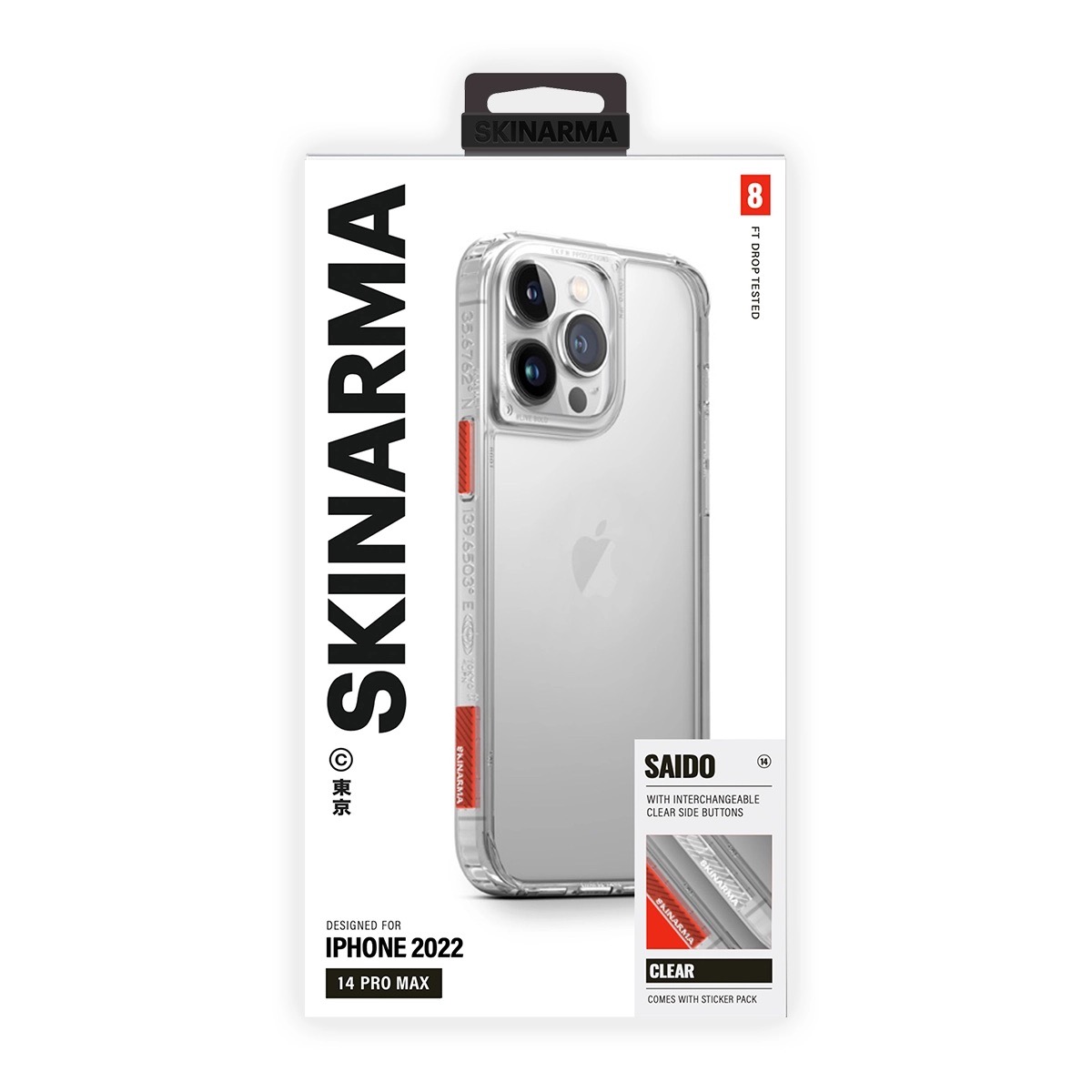 Foto 6 pulgar | Funda Skinarma Saido Transparente para iPhone 14 Pro Max