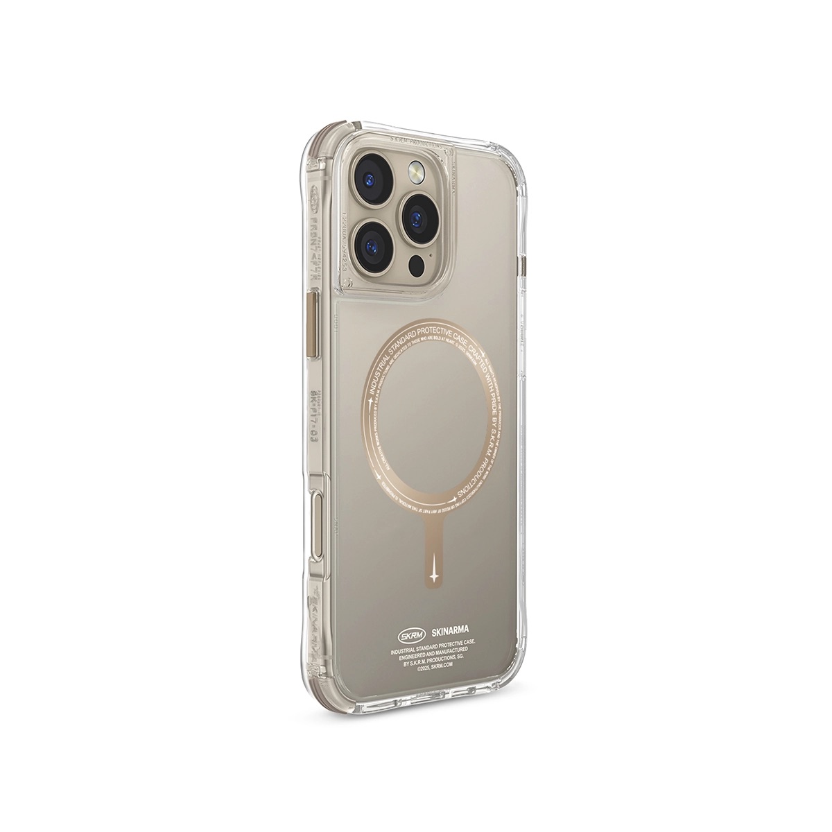Foto 3 pulgar | Funda para iPhone 16 Pro Champagne Saido Skinarma