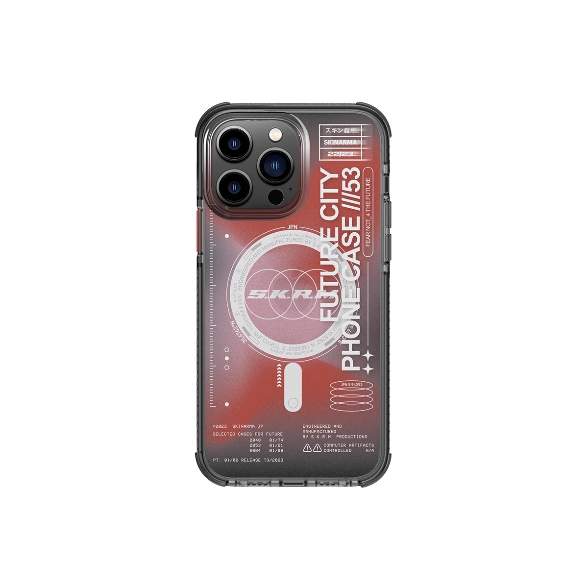 Funda para Iphone 14 Pro  Skinarma Rojo Shorai Mag-charge