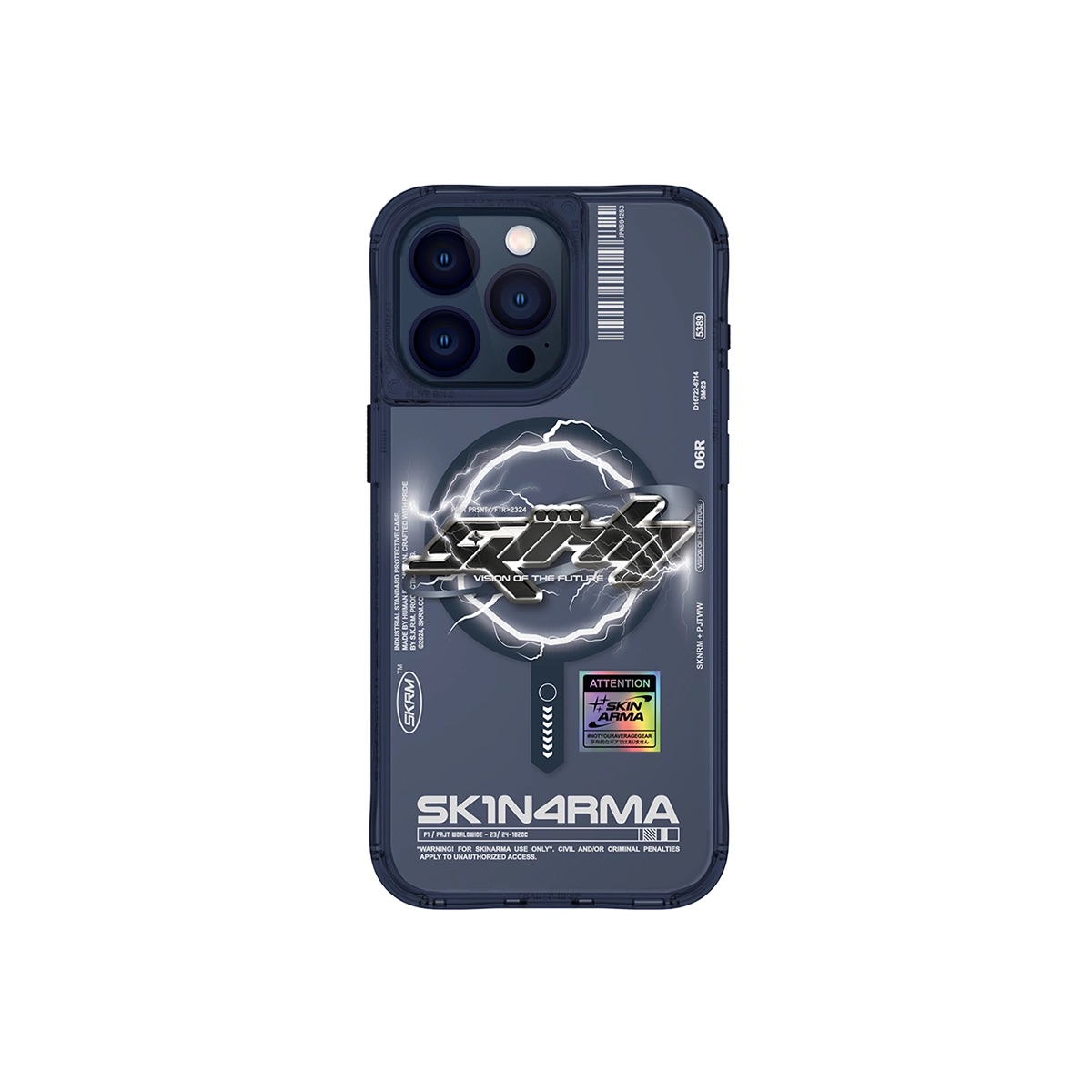 Foto 2 pulgar | Funda Skinarma Bolt (Mag-Charge) Azul para iPhone 15 Pro