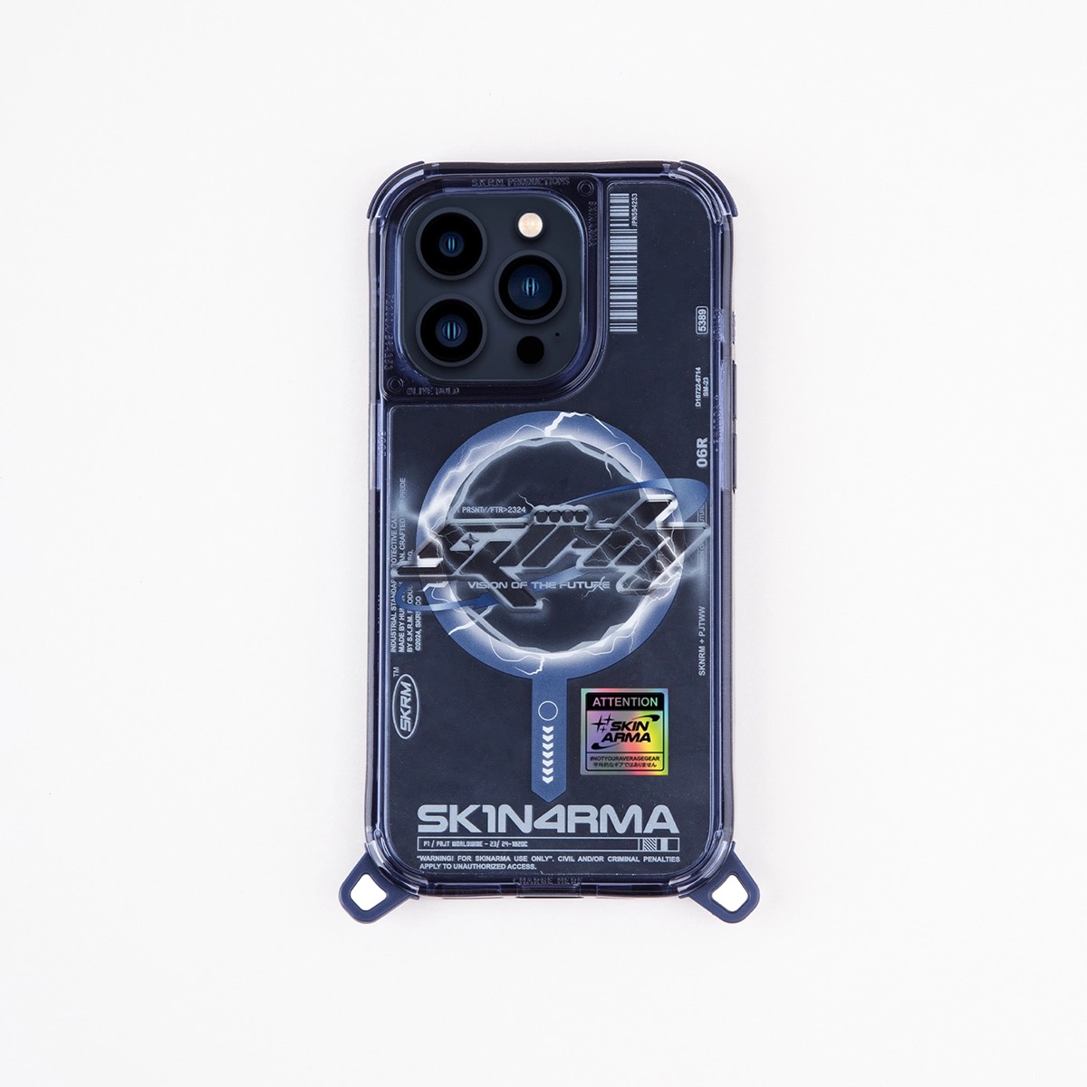 Foto 4 pulgar | Funda Skinarma Bolt (Mag-Charge) Azul para iPhone 15 Pro
