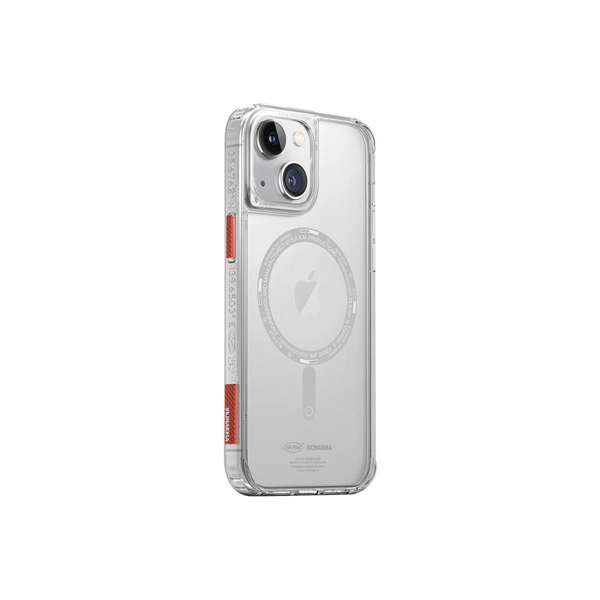 Foto 3 pulgar | Funda Skinarma Saido (Mag-Charge) para iPhone 14 Transparente