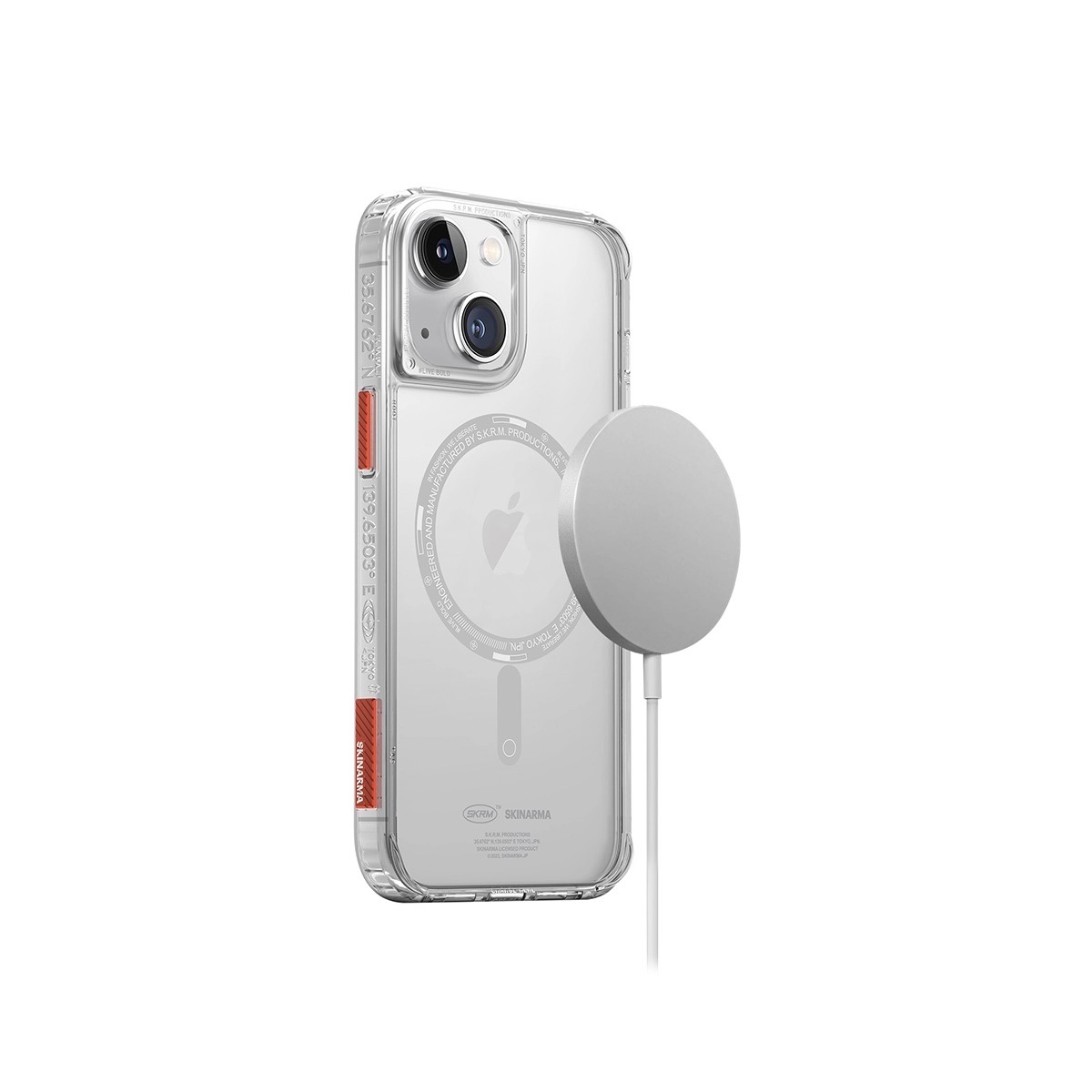 Foto 5 pulgar | Funda Skinarma Saido (Mag-Charge) para iPhone 14 Transparente