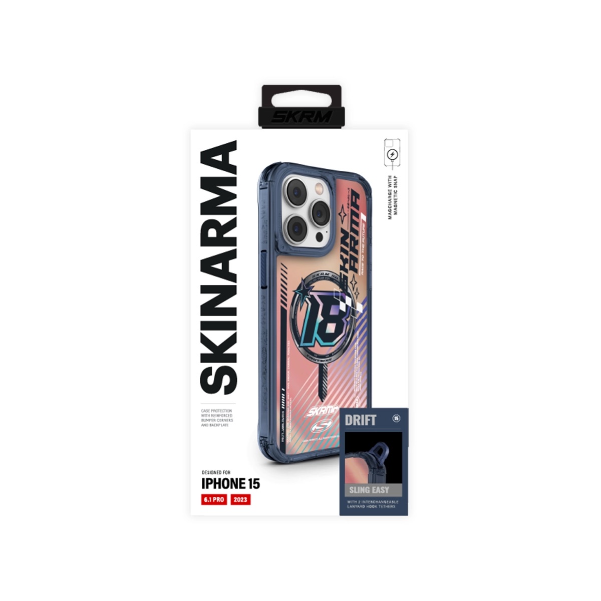 Foto 4 | Funda para iPhone 15 Pro Azul Drift de Skinarma