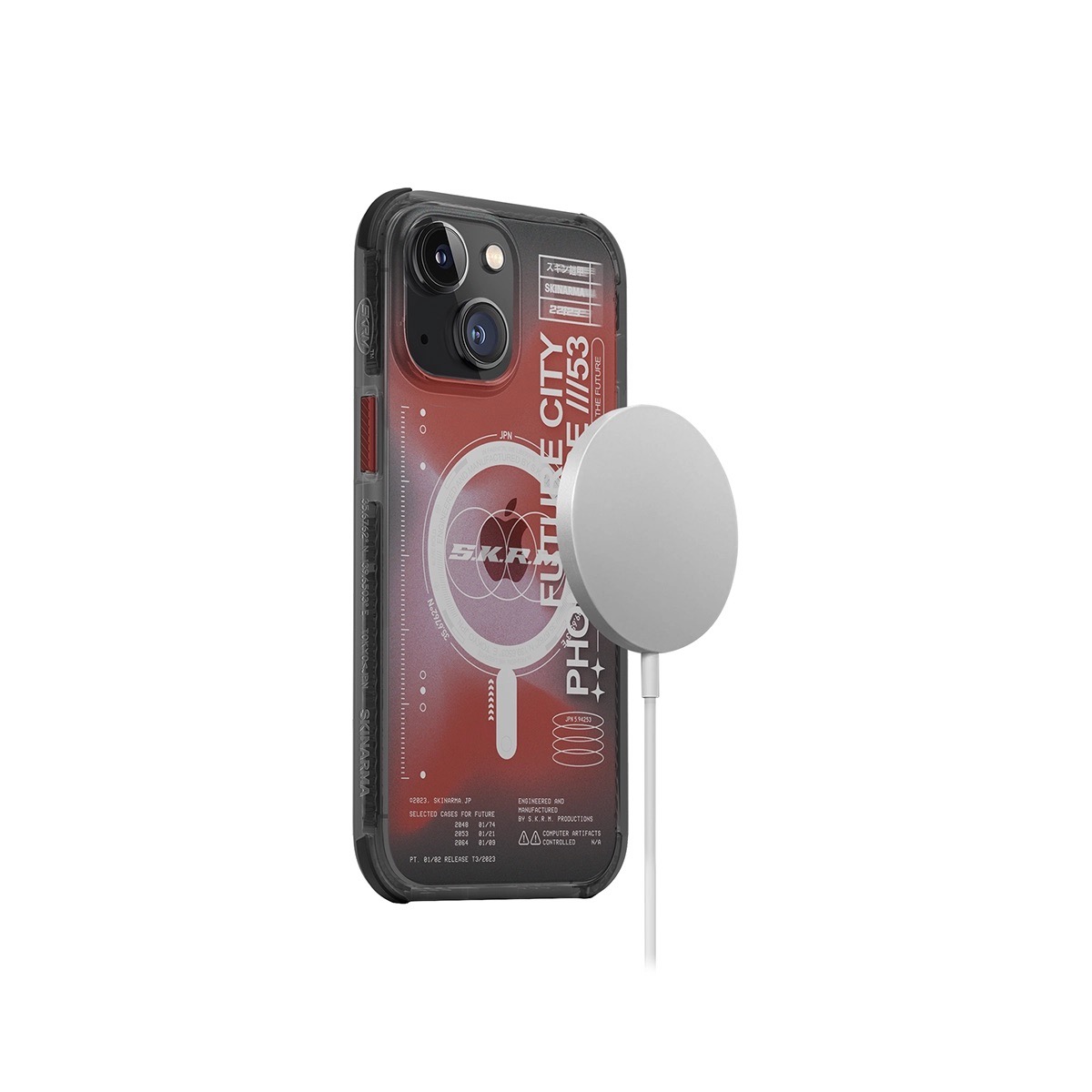 Foto 3 pulgar | Funda Para Iphone 14 Plus Skinarma Rojo Shorai Mag-charge Skinarma