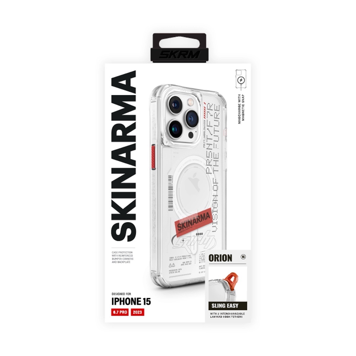 Foto 7 pulgar | Funda para iPhone 15 Pro Max Transparente Orion (mag-charge) de Skinarma