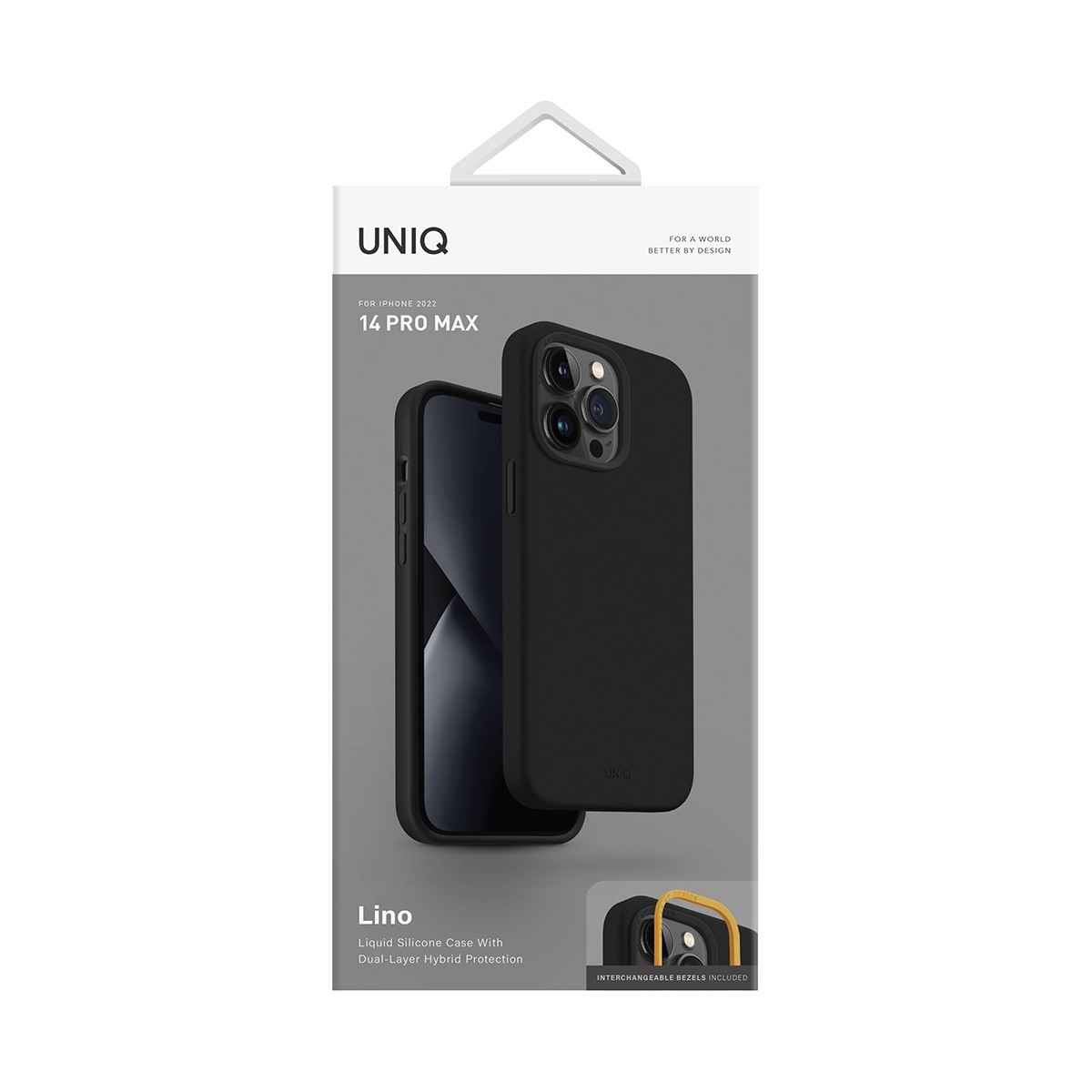 Foto 6 pulgar | Funda Para Iphone 14 Pro Max Negro Lino De Uniq