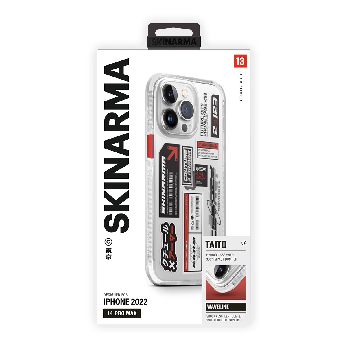 Foto 5 pulgar | Funda para iPhone 14 Pro Max Transparente Taito Skinarma