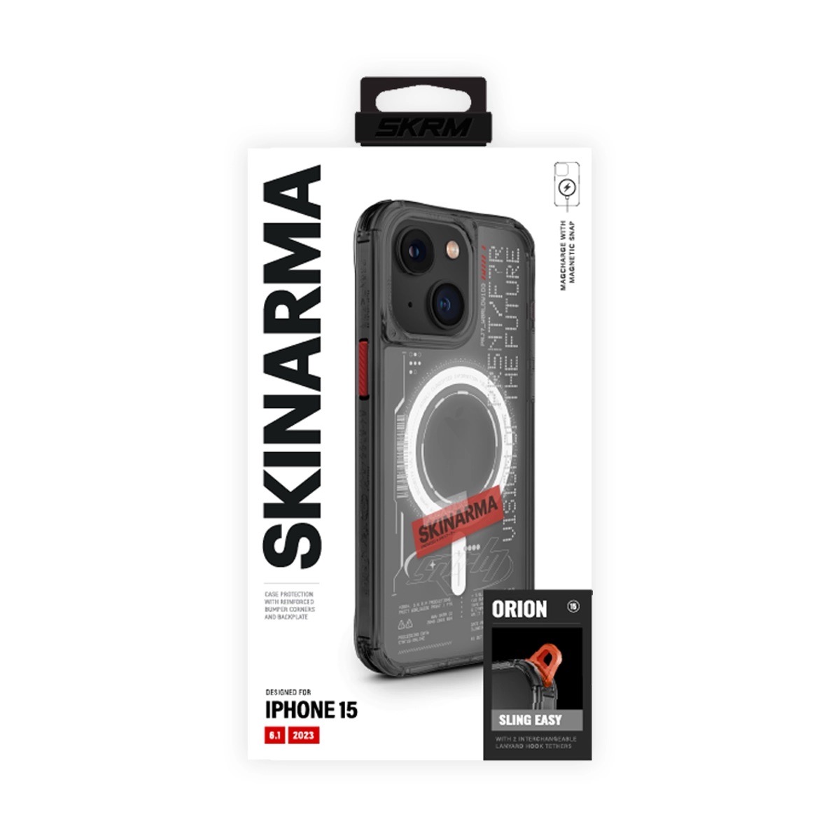 Foto 7 pulgar | Funda para iPhone 15 Negro Orion (mag-charge) de Skinarma