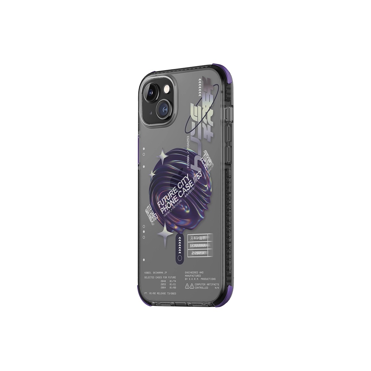 Foto 4 pulgar | Funda para Iphone 14  Skinarma Morado Shorai Mag-charge
