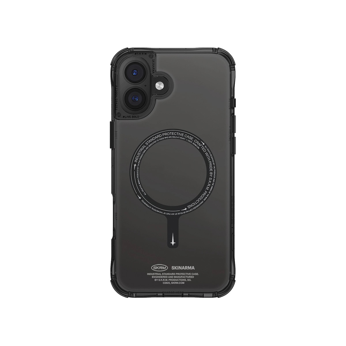 Foto 2 pulgar | Funda para iPhone 16 Plus Negro Saido Skinarma