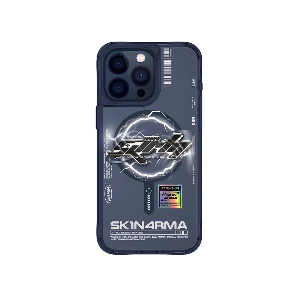 Foto 2 pulgar | Funda Skinarma Bolt (Mag-Charge) Azul para iPhone 15 Pro Max