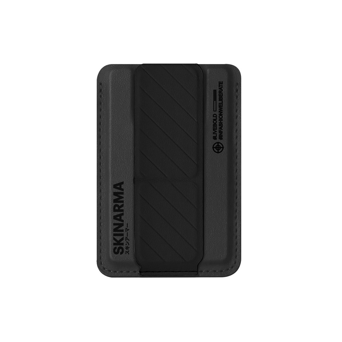 Foto 4 pulgar | Funda y Tarjetero para iPhone 15 Pro Max Negro Saido + Kado de Skinarma