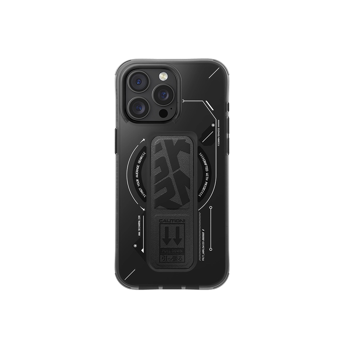 Foto 2 pulgar | Funda para iPhone 16 Pro Negro Helio Skinarma