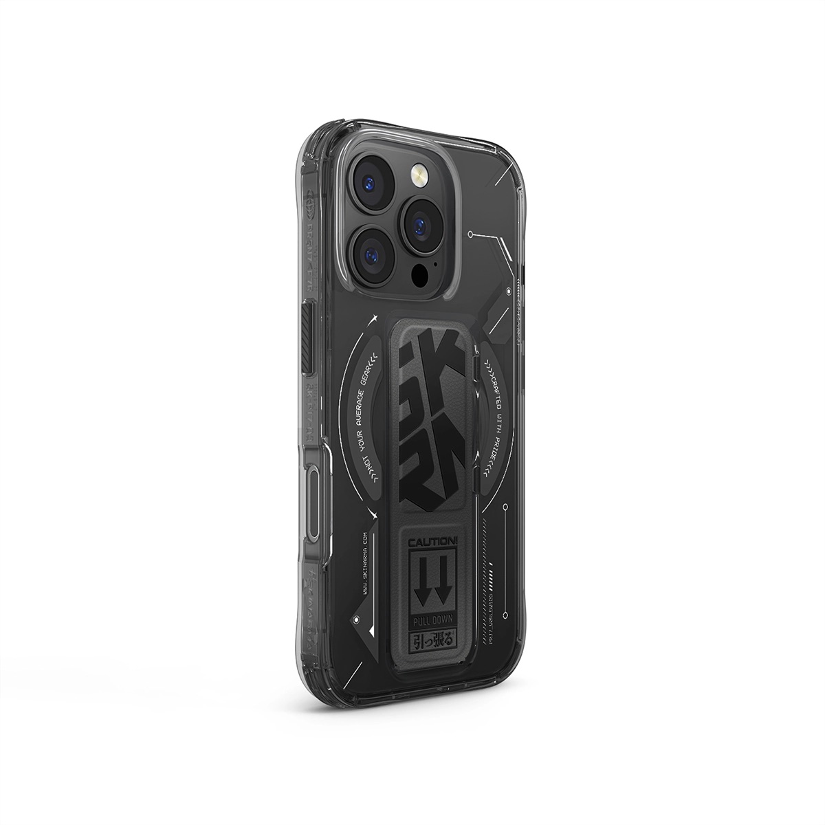 Foto 4 pulgar | Funda para iPhone 16 Pro Negro Helio Skinarma