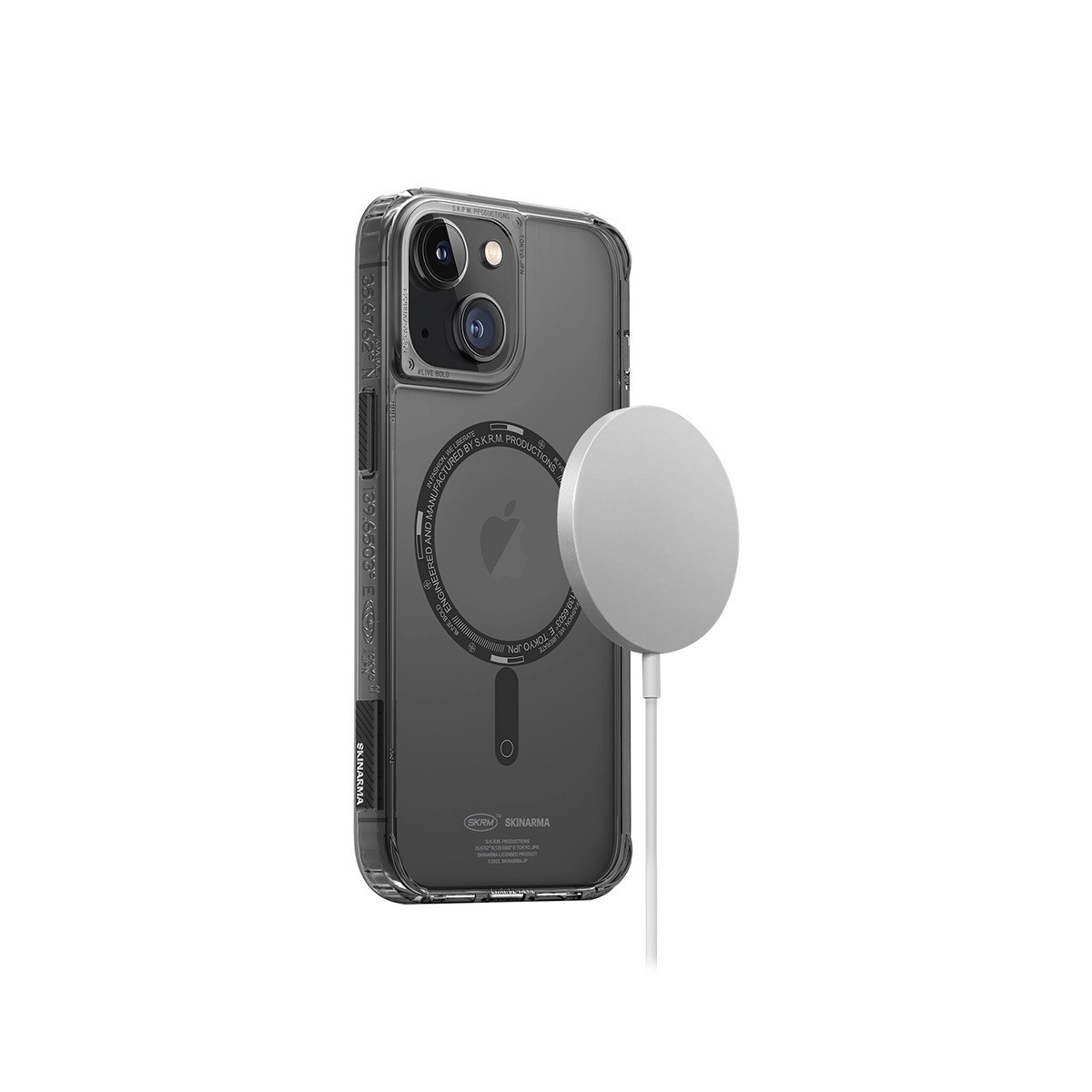 Foto 5 pulgar | Funda Skinarma Saido (Mag-Charge) Humo para iPhone 14
