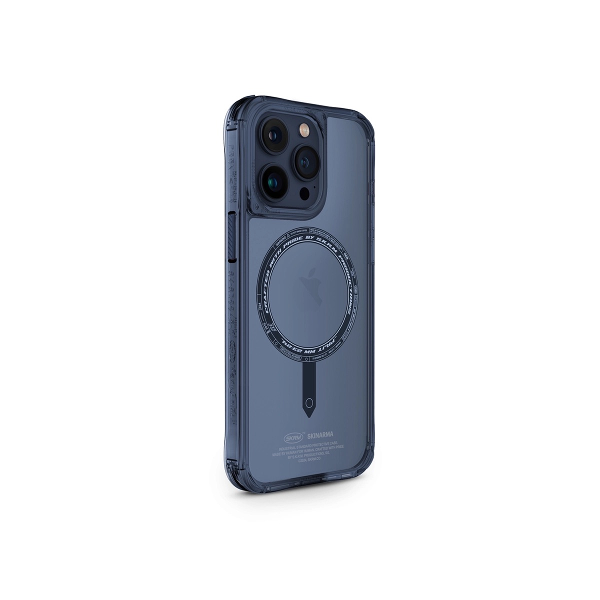 Foto 5 pulgar | Funda y Tarjetero para iPhone 15 Pro Max Azul Saido + Kado de Skinarma