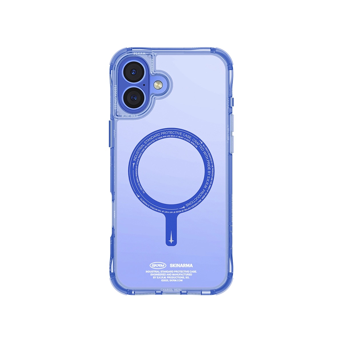 Foto 2 pulgar | Funda para iPhone 16 Plus Azul Saido Skinarma
