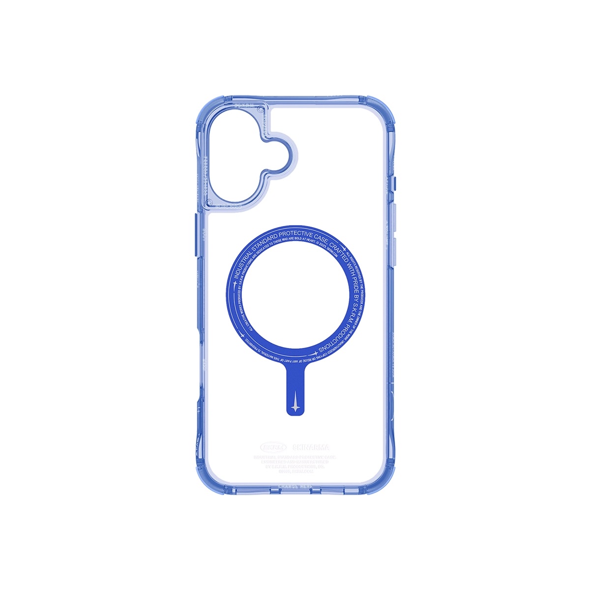 Foto 5 pulgar | Funda para iPhone 16 Plus Azul Saido Skinarma