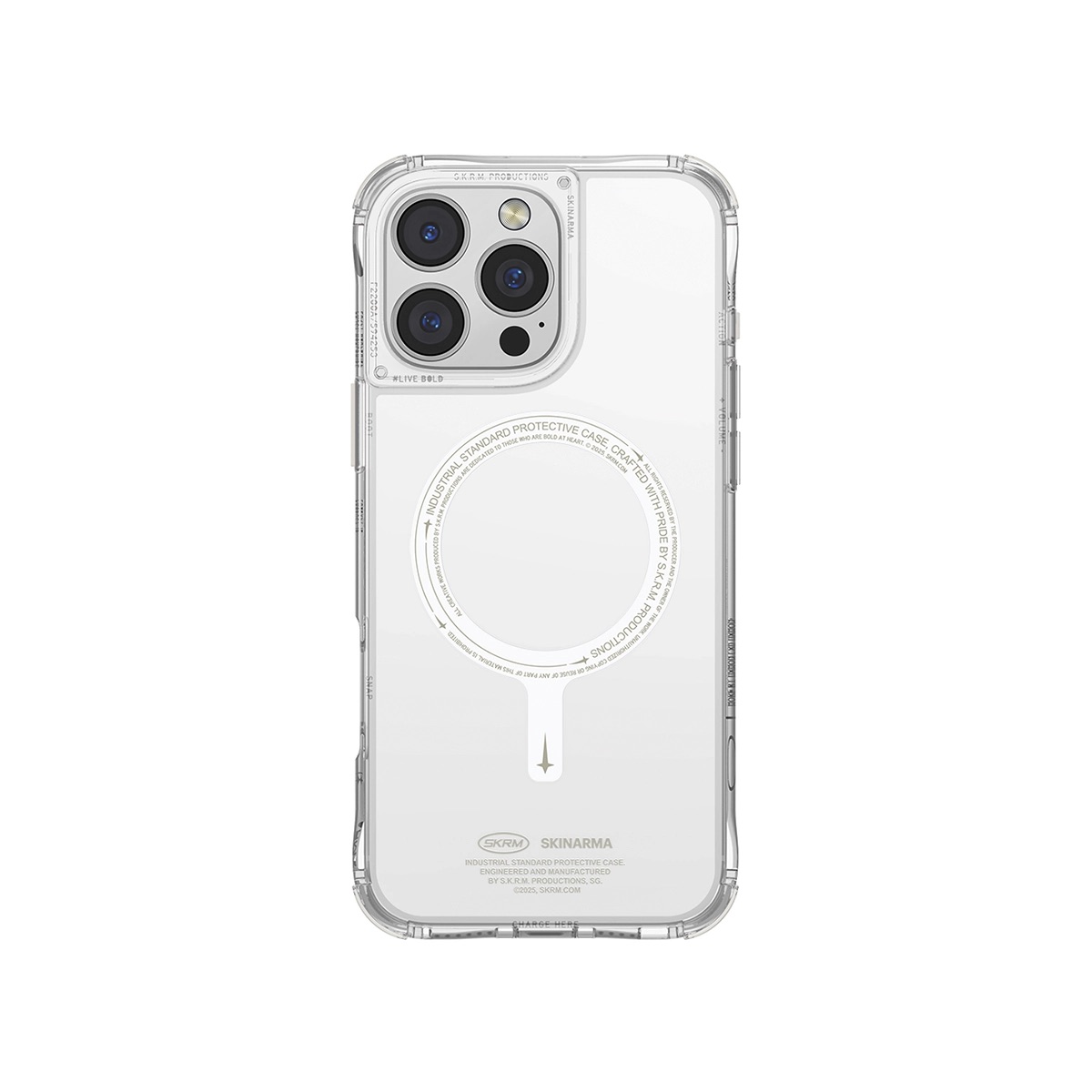 Foto 2 pulgar | Funda para iPhone 16 Pro Max Transparente Saido (mag-charge) de Skinarma