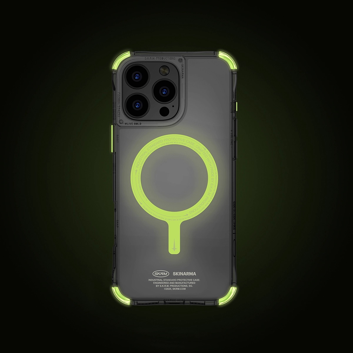 Foto 3 pulgar | Funda para iPhone 16 Pro Max Transparente Saido (mag-charge) de Skinarma