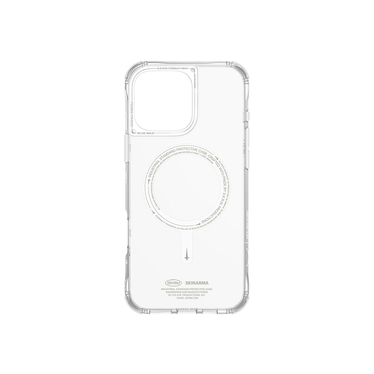 Foto 5 pulgar | Funda para iPhone 16 Pro Max Transparente Saido (mag-charge) de Skinarma