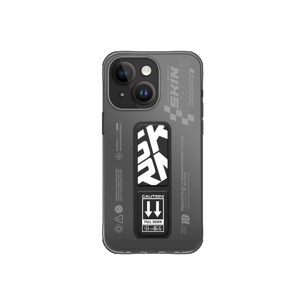 Funda para iPhone 15 Negro Apex de Skinarma