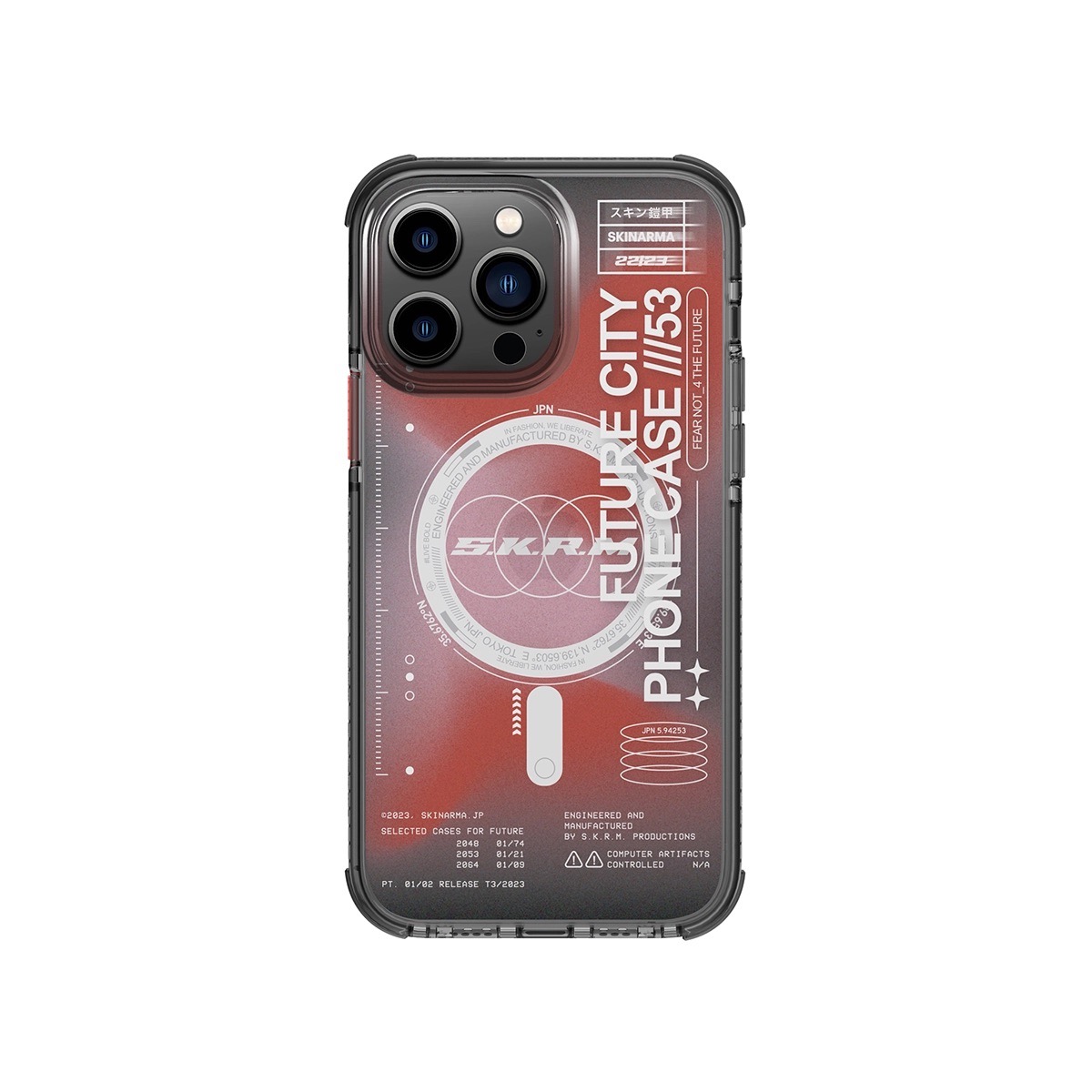 Foto 2 pulgar | Funda para Iphone 14 Pro Max Skinarma Rojo Shorai Mag-charge