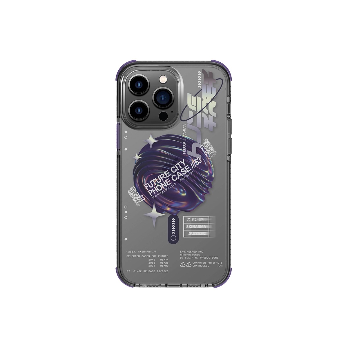 Foto 2 pulgar | Funda para Iphone 14 Pro Skinarma Morado Shorai Mag-charge