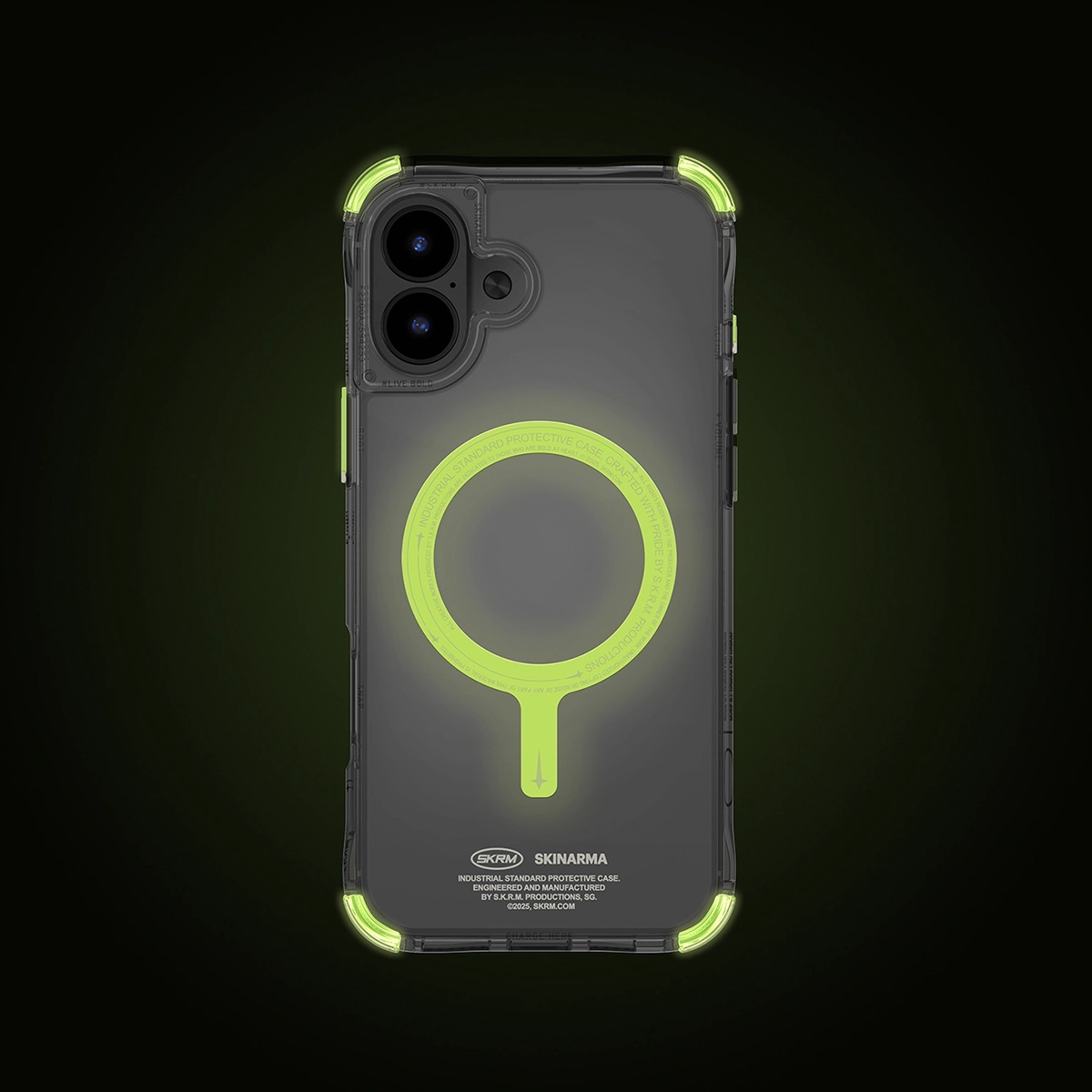 Foto 3 pulgar | Funda para iPhone 16 Plus Verde Lima Saido Skinarma