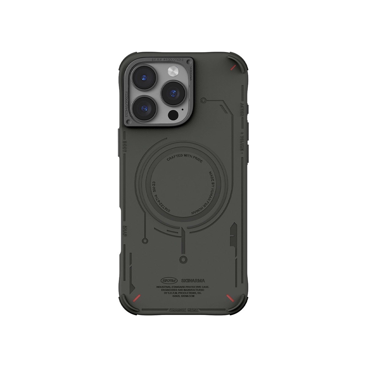 Funda para iPhone 16 Pro Max Verde Olivo Mecha (mag-charge) de Skinarma