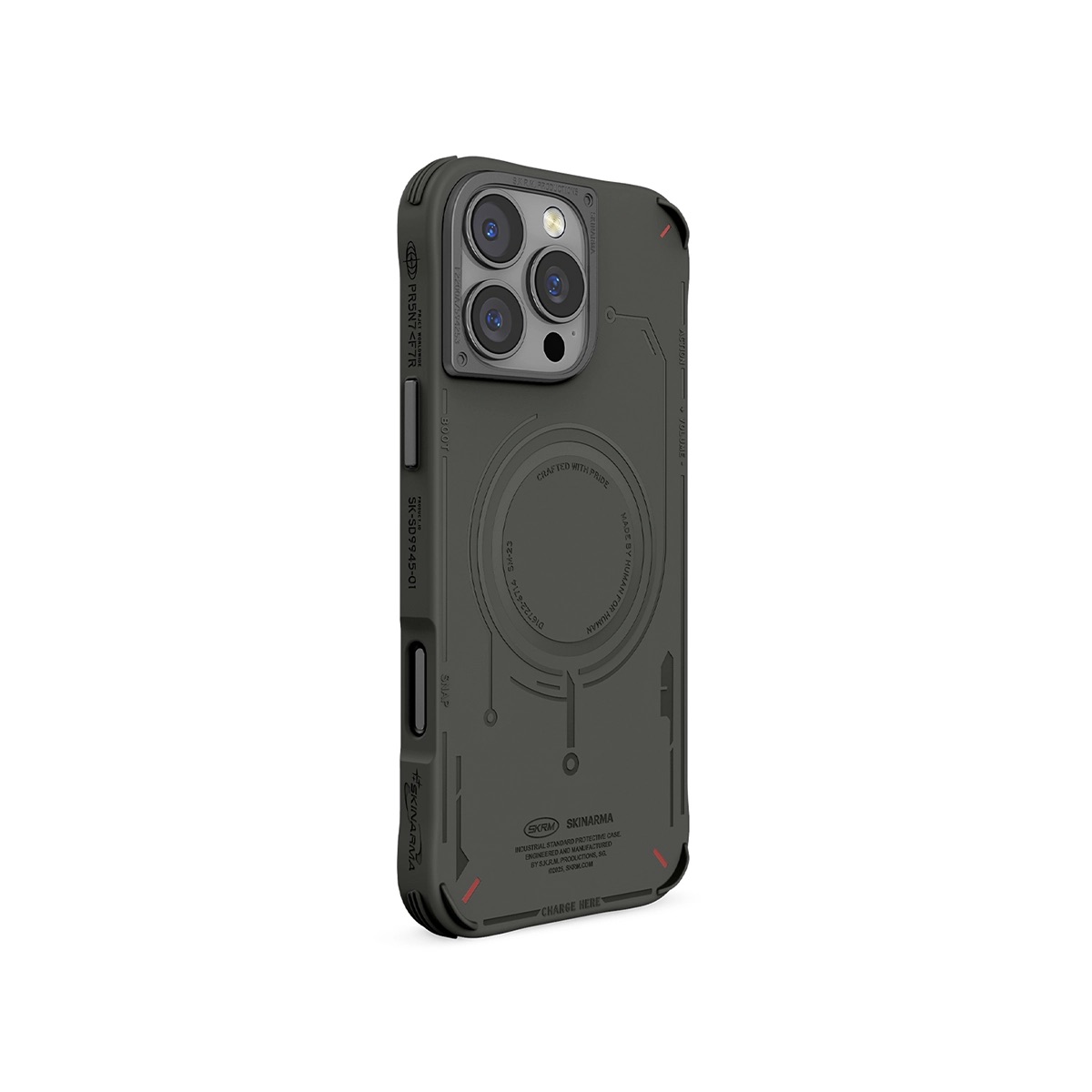 Foto 3 pulgar | Funda para iPhone 16 Pro Max Verde Olivo Mecha (mag-charge) de Skinarma