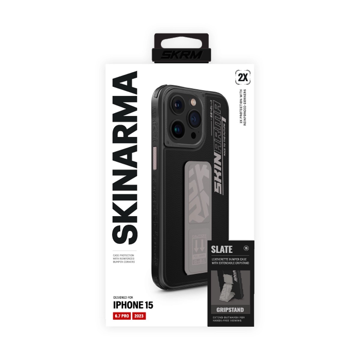 Foto 7 pulgar | Funda para iPhone 15 Pro Max Gris Slate de Skinarma
