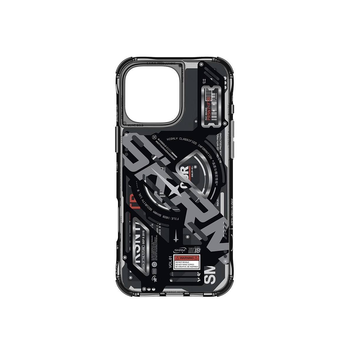 Foto 4 pulgar | Funda para iPhone 16 Pro Negro Ekho Skinarma