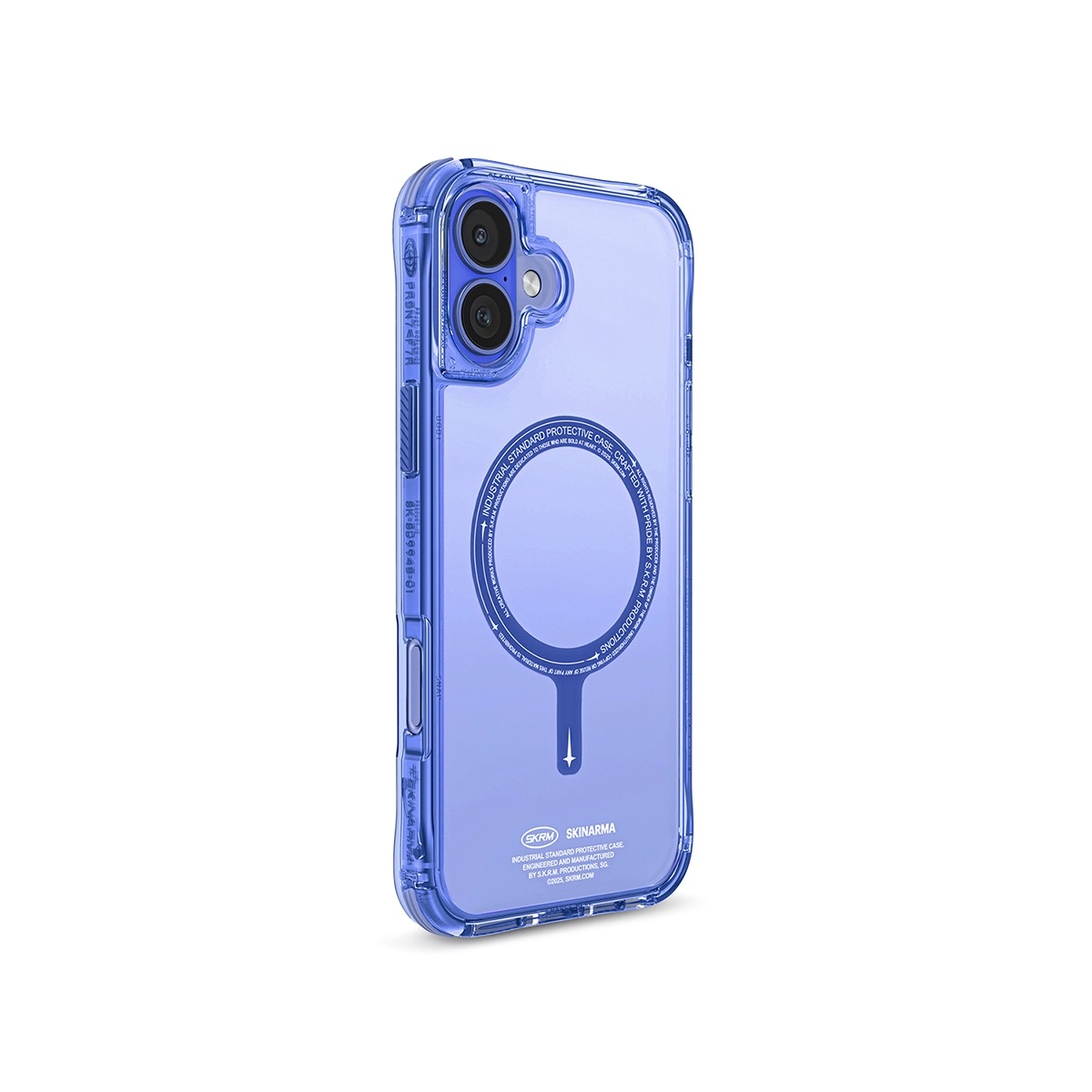 Foto 3 pulgar | Funda para iPhone 16 Azul Saido Skinarma