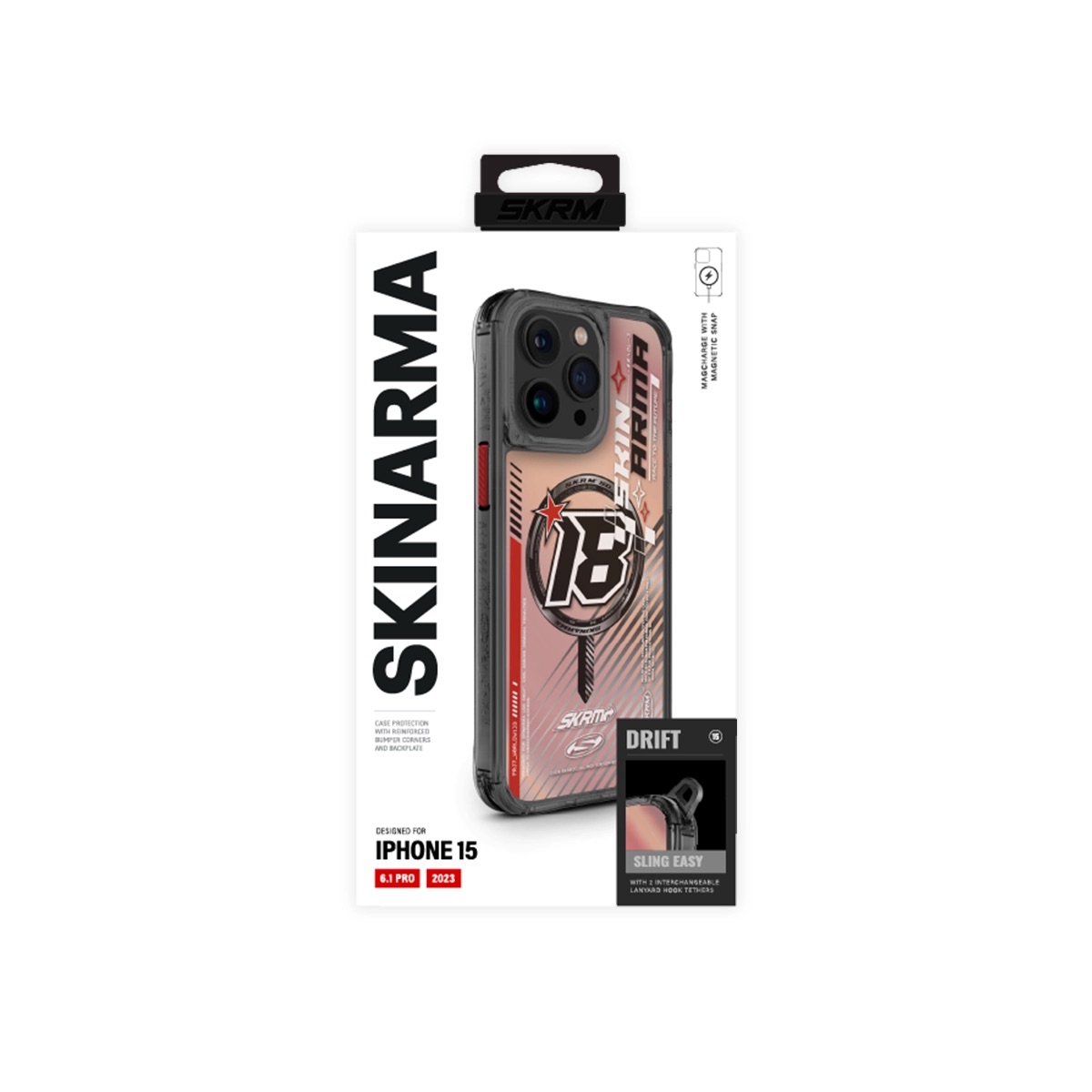 Foto 5 pulgar | Funda para iPhone 15 Pro Negro Drift de Skinarma